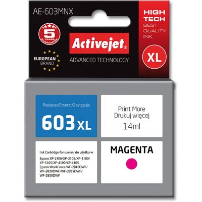 Activejet Epson 603XL Magenta Wkład atramentowy - Wysoka wydajność Activejet Epson 603XL Magenta Wkład atramentowy - Wysoka wydajność