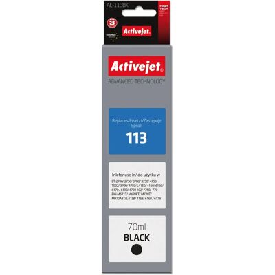 Activejet AE-113Bk Tintenpatrone - Schwarz - Tintenstrahl - 70ml Activejet AE-113Bk Tintenpatrone - Schwarz - Tintenstrahl - 70ml