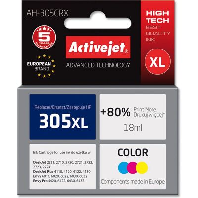 Activejet HP 305XL Tintenpatrone - Premium Farbtinten Activejet HP 305XL Tintenpatrone - Premium Farbtinten