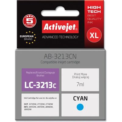 Cartouche d'Encre Cyan Activejet AB-3213CN - Jet d'encre, 7ml Cartouche d'Encre Cyan Activejet AB-3213CN - Jet d'encre, 7ml