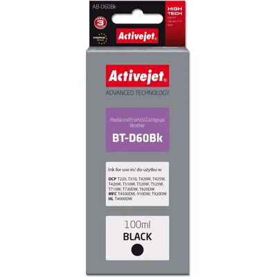 Cartouche d'encre Activejet AB-D60Bk - Noire - Haute capacité - Inkjet - Publicité Cartouche d'encre Activejet AB-D60Bk - Noire - Haute capacité - Inkjet - Publicité