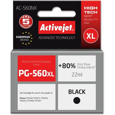 Activejet AC-560NX Schwarze Tintenpatrone - Hoher Ertrag Activejet AC-560NX Schwarze Tintenpatrone - Hoher Ertrag