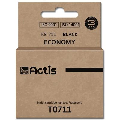 Cartucho de tinta preta Actis KE-711 - Impressora a jato de tinta Cartucho de tinta preta Actis KE-711 - Impressora a jato de tinta