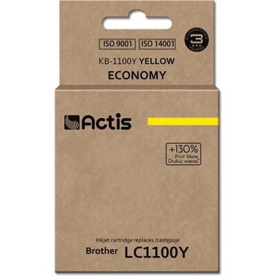 Actis Gelbe Tintenpatrone - Standardausbeute für Brother KB-1100Y Actis Gelbe Tintenpatrone - Standardausbeute für Brother KB-1100Y