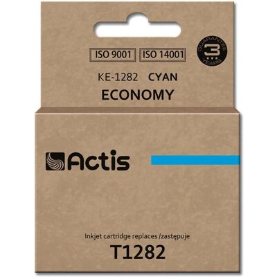 Cartucho de tinta ciano Actis KE-1282 - Acessório para impressora Cartucho de tinta ciano Actis KE-1282 - Acessório para impressora