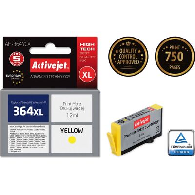 Cartouche d'encre jaune Activejet AH-364YCX - Cartouche d'encre Cartouche d'encre jaune Activejet AH-364YCX - Cartouche d'encre