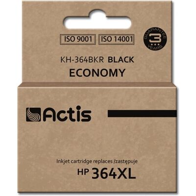 Cartucho de tinta preto Actis KH-364BKR - Compatível, 20ml Cartucho de tinta preto Actis KH-364BKR - Compatível, 20ml