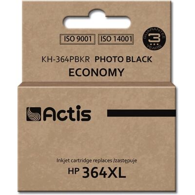 Cartucho de tinta Actis KH-364PBKR - Compatível com HP 364XL - Preto Cartucho de tinta Actis KH-364PBKR - Compatível com HP 364XL - Preto