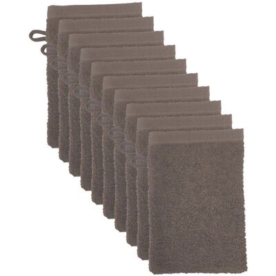The One - Towelling Washcloths - Taupe - Washcloths The One - Towelling Washcloths - Taupe - Washcloths