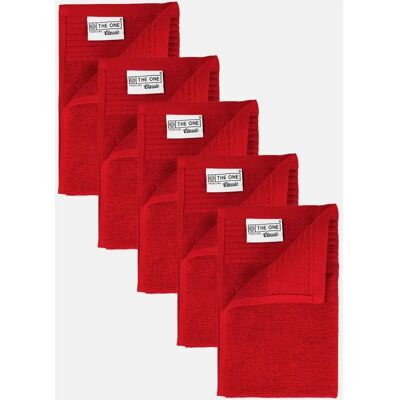 The One - Gasten handdoek - Rood - 30x50 cm - towel The One - Gasten handdoek - Rood - 30x50 cm - towel
