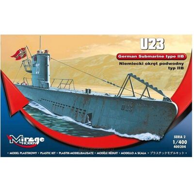 Kit de Modèle U-Boat U23 Type IIB - Échelle 1/400 - Publicité Kit de Modèle U-Boat U23 Type IIB - Échelle 1/400 - Publicité