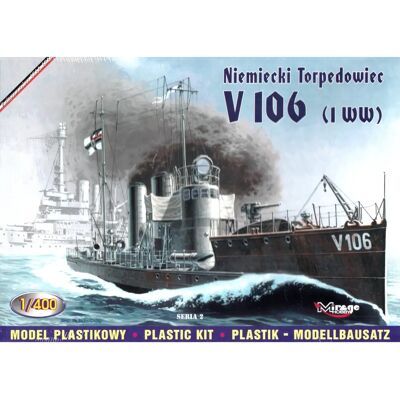 Kit Maquette de Navire Torpilleur Allemand WWI - Échelle 1/400 - Publicité Kit Maquette de Navire Torpilleur Allemand WWI - Échelle 1/400 - Publicité