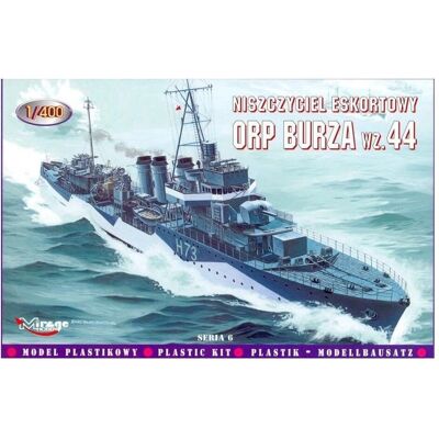 Kit Maquette de Bateau Mirage ORP Burza wz.44 - Échelle 1/400 - Publicité Kit Maquette de Bateau Mirage ORP Burza wz.44 - Échelle 1/400 - Publicité