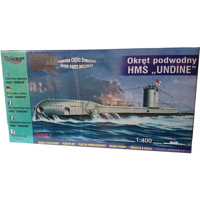 Maquette de sous-marin Royal Navy HMS Undine - Échelle 1:400 - Publicité Maquette de sous-marin Royal Navy HMS Undine - Échelle 1:400 - Publicité