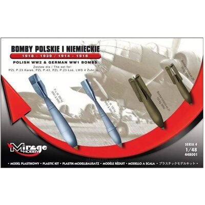 Mirage Hobby Bombes allemandes WWI 1918-1939 & 1914-1918 - Kit d'avion - Publicité Mirage Hobby Bombes allemandes WWI 1918-1939 & 1914-1918 - Kit d'avion - Publicité