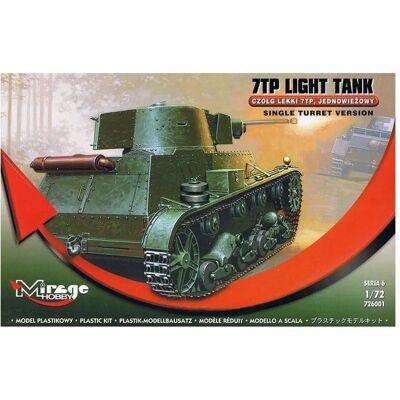 Mirage 7TP Leichter Panzer Modellbausatz - Skala 1:72 Mirage 7TP Leichter Panzer Modellbausatz - Skala 1:72