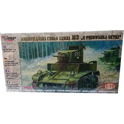 Mirage Hobby M3 US Leichter Panzer 'First Hundred' 1:72 Bausatz Mirage Hobby M3 US Leichter Panzer 'First Hundred' 1:72 Bausatz