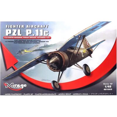 Zestaw modelarski Mirage Hobby PZL P.11c - 1/48 Samolot myśliwski Zestaw modelarski Mirage Hobby PZL P.11c - 1/48 Samolot myśliwski