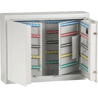 Cofre de Chaves Cinza Claro - Trilhos Ajustáveis - 636x812x200mm Cofre de Chaves Cinza Claro - Trilhos Ajustáveis - 636x812x200mm