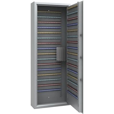 Armário de chaves Kaiserkraft - 1600x600x200mm - Cinza claro RAL 7035 Armário de chaves Kaiserkraft - 1600x600x200mm - Cinza claro RAL 7035