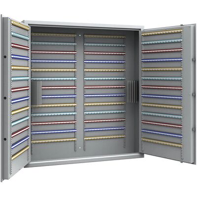 Kaiserkraft Caja de llaves gris ajustable - Almacenamiento seguro de llaves Kaiserkraft Caja de llaves gris ajustable - Almacenamiento seguro de llaves