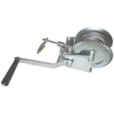 Geko G01081 Handwinde - 850kg, Stahl, 10m, Silber Geko G01081 Handwinde - 850kg, Stahl, 10m, Silber