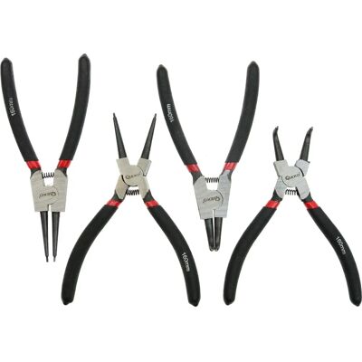 GEKO 160mm Sicherungsringzangen-Set - Gerade & Gebogen - Auto & Industrie GEKO 160mm Sicherungsringzangen-Set - Gerade & Gebogen - Auto & Industrie