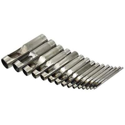 GEKO Lederlocher, Satz 15 Stück 2-22mm GEKO Lederlocher, Satz 15 Stück 2-22mm