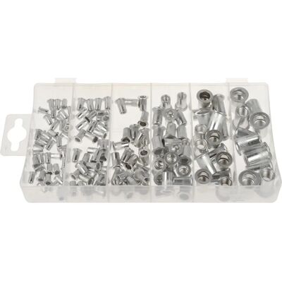 GEKO Matic Nietenmuttern-Set - M3 bis M10 Aluminium-Einnietmuttern GEKO Matic Nietenmuttern-Set - M3 bis M10 Aluminium-Einnietmuttern