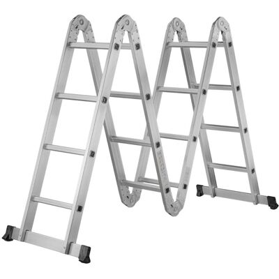Wielofunkcyjna drabina GEKO 4,7 m - Aluminium, 150kg, A-kształt, platforma Wielofunkcyjna drabina GEKO 4,7 m - Aluminium, 150kg, A-kształt, platforma