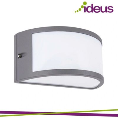 Lampa da Parete Esterna Ideus Greta E27 Grigio Scuro - Applique Lampa da Parete Esterna Ideus Greta E27 Grigio Scuro - Applique