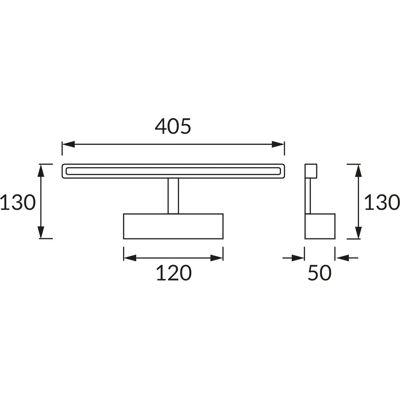 Ideus Kromattu LED-seinävalo 8W Ideus Kromattu LED-seinävalo 8W
