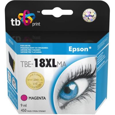 Cartouche de toner magenta TB Print TBE-18XLMA - Accessoires d'imprimante - Publicité Cartouche de toner magenta TB Print TBE-18XLMA - Accessoires d'imprimante - Publicité