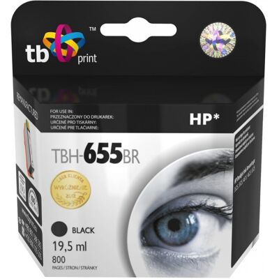TB Print TBH-655BR - Cartouche d'encre noire - Accessoire d'imprimante - Publicité TB Print TBH-655BR - Cartouche d'encre noire - Accessoire d'imprimante - Publicité