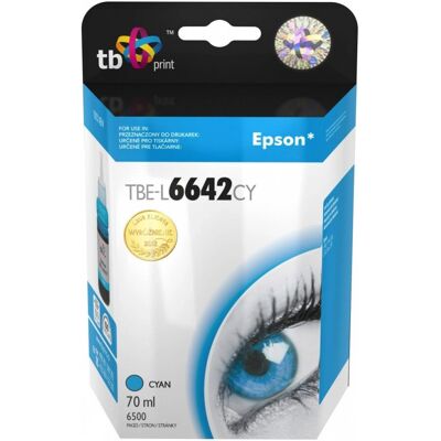 Cartouche d'encre cyan TB Print TBE-L6642CY - 6500 pages Cartouche d'encre cyan TB Print TBE-L6642CY - 6500 pages