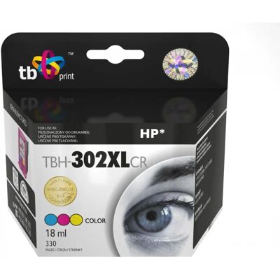 TB Print TBH-302XLCR Tintenpatrone - CMYK, 19ml, 330 Seiten TB Print TBH-302XLCR Tintenpatrone - CMYK, 19ml, 330 Seiten