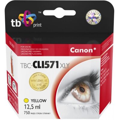 TB Print CLI571XLY Cartouche d'encre - Jaune - Accessoire d'imprimante - Publicité TB Print CLI571XLY Cartouche d'encre - Jaune - Accessoire d'imprimante - Publicité