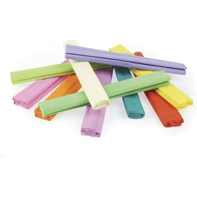 Gimboo Pastellkrepppapper - 10 Ark - 25x200cm - Konst & Hantverk Gimboo Pastellkrepppapper - 10 Ark - 25x200cm - Konst & Hantverk