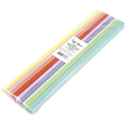 Gimboo Krepppapier Pastellrollen - Basteln, Schule, Malen Gimboo Krepppapier Pastellrollen - Basteln, Schule, Malen
