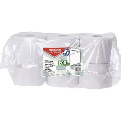 Toalettpapper av återvunnet material - 2-lager - 63m - Pack av 12 Toalettpapper av återvunnet material - 2-lager - 63m - Pack av 12
