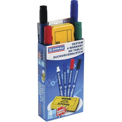 Donau Modèle 7372904-99PL - Set de Marqueurs pour Tableau Blanc - Publicité Donau Modèle 7372904-99PL - Set de Marqueurs pour Tableau Blanc - Publicité