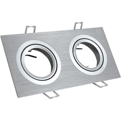 Polux Modèle 302151 - Lampe rectangulaire argentée - Applique + plafond - Publicité Polux Modèle 302151 - Lampe rectangulaire argentée - Applique + plafond - Publicité
