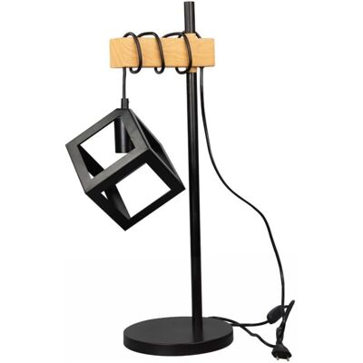 POLUX - SWEDEN WOOD 314598 - Czarny - Metal - Lampa stołowa POLUX - SWEDEN WOOD 314598 - Czarny - Metal - Lampa stołowa
