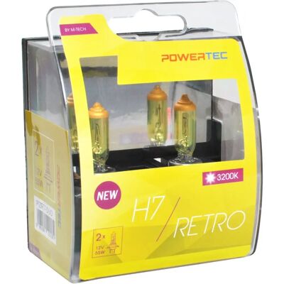 Ampoule Auto M-Tech Retro Gold H7 12V 55W - Publicité Ampoule Auto M-Tech Retro Gold H7 12V 55W - Publicité