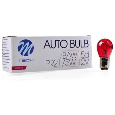 Mtech Red Bay15D 12V P21/5W Car Light Bulb - Car Light Bulb Mtech Red Bay15D 12V P21/5W Car Light Bulb - Car Light Bulb