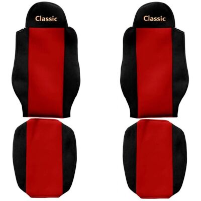 F-CORE PS04 ROOD Autostoelhoes - Klassiek textielpatroon F-CORE PS04 ROOD Autostoelhoes - Klassiek textielpatroon
