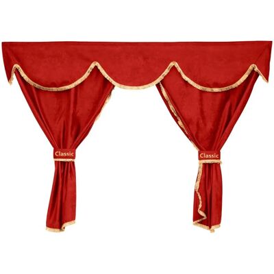 F-CORE XC34 RED Cabinegordijnen F-CORE XC34 RED Cabinegordijnen