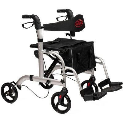 Antar Aluminium Hybrid Rollator - Transportstuhl Antar Aluminium Hybrid Rollator - Transportstuhl