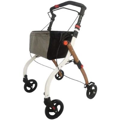 Antar Indoor Rollator in Holzoptik mit Tablett und Tasche - Innenrollator Antar Indoor Rollator in Holzoptik mit Tablett und Tasche - Innenrollator