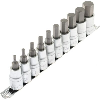 Zestaw nasadek sześciokątnych ASTA - 10 szt. 4,5-19mm Zestaw nasadek sześciokątnych ASTA - 10 szt. 4,5-19mm